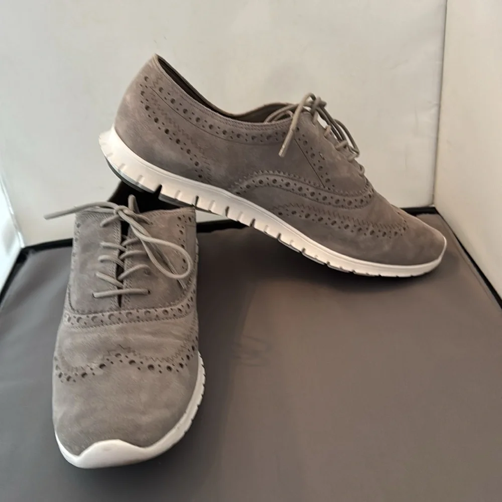 Cole Haan women’s size 11 Gray‎ Suede Oxford Shoes